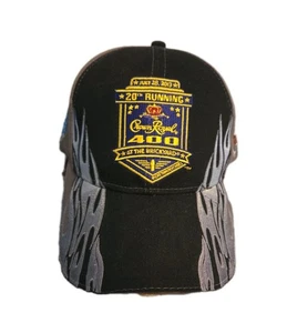 Gorra 20th Running Brickyard 400 NASCAR Crown Royal 2013 negra gris OSFA en muy buena condición - Imagen 1 de 20