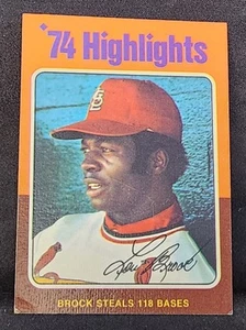 1975 Topps Set-Break #2 Lou Brock HOF St. Louis Cardinals VG-VGEX  - Bild 1 von 5