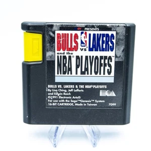 Bulls vs Lakers NBA Playoffs Sega Genesis | Cart Only - Picture 1 of 3