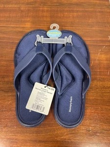 Infradito donna Sun & Sky in memory foam blu navy taglia 7-8 - Foto 1 di 2