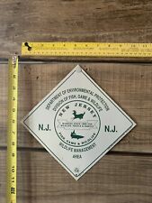 New Jersey Fish Game Wildlife Management Area Sign, Metal