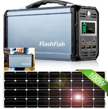🔋⚡300W Portable Power Station 60000mAh Solar Generator +100W Solar Panel Emerge