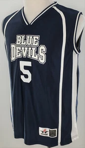 Blue Devils #5 Reversible Basketball Jersey Women Large Navy & White Alleson - Picture 1 of 8