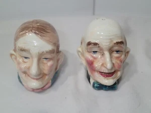 Rare Vintage Old Man Woman Salt Pepper shakers Japan in very good condition - Picture 1 of 5