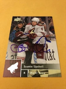 Scottie Upshall Signed Arizona Coyotes Card - Picture 1 of 2