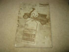 Triumph Automatic T10 Motorcycle Scooter Owner's Handbook Manual Currently $11.19 on eBay