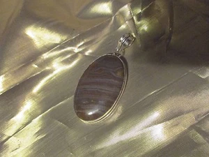BEAUTIFUL NEW JASPER PENDANT IN SILVER SETTING HANDCRAFTED JEWELRY GIFT  - Picture 1 of 4