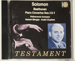 Solomon Cutner plays Beethoven Piano Concentos Nos. 3 & 4 2001 Testament CD - Picture 1 of 8