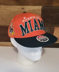 Miami Hurricanes Snapback Hat Zephyr Orange NCAA College Sports - Picture 1 of 6