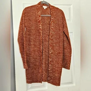 SO Maglione cardigan donna colore ruggine arancione bruciato con tasche taglia XS - Foto 1 di 7