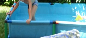 Quadro Pool / Planschbecken, ca. 1,65 m x 1,25 m x 0,45 m - Bild 1 von 18
