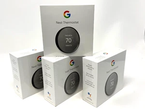Google Nest Termostato Inteligente, Carbón - Nuevo Sellado En Caja GA02081-US G4CVZ 1 - Imagen 1 de 4