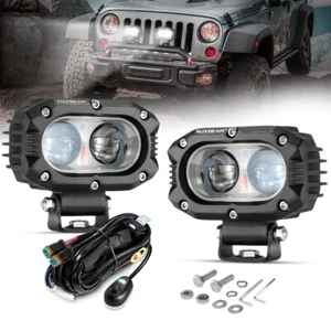 AUXBEAM 4" INCH LED Work Light Spot Pods Offroad Driving Fog For Jeep Pickup SUV - Picture 1 of 12