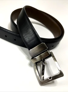 Reversible Belt Black / Brown Boys L Large with Nickle buckle - Picture 1 of 7