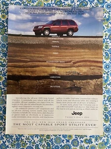 1999 Jeep Grand Cherokee Featured In This Vintage 1988 Print Ad - Picture 1 of 7