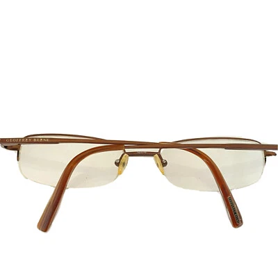 Marco de gafas GEOFFREY BEENE media borde 52-19-140 marrón   Foto 1 de 4