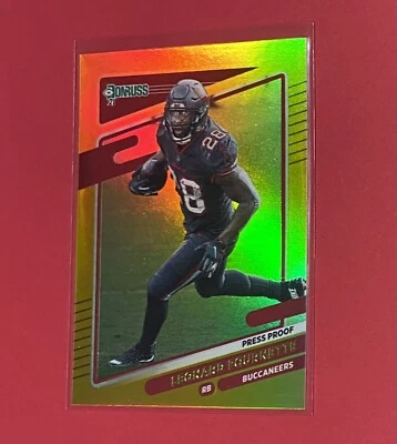 2021 Donruss Leonard Fournette HOLO PREMIUM PRESS PROOF Buccaneers #102 SP 🔥 - Image 1 of 3