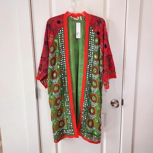 NEW w/tags SOFT SURROUNDINGS Embellished Kimono-NEW- SZ L/XL (India) - Picture 1 of 10