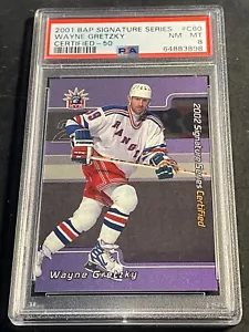 2001 WAYNE GRETZKY BAP SIGNATURE SERIES CERTIFIED 50 #C60 PSA 8 /50 POP 4 - Picture 1 of 2