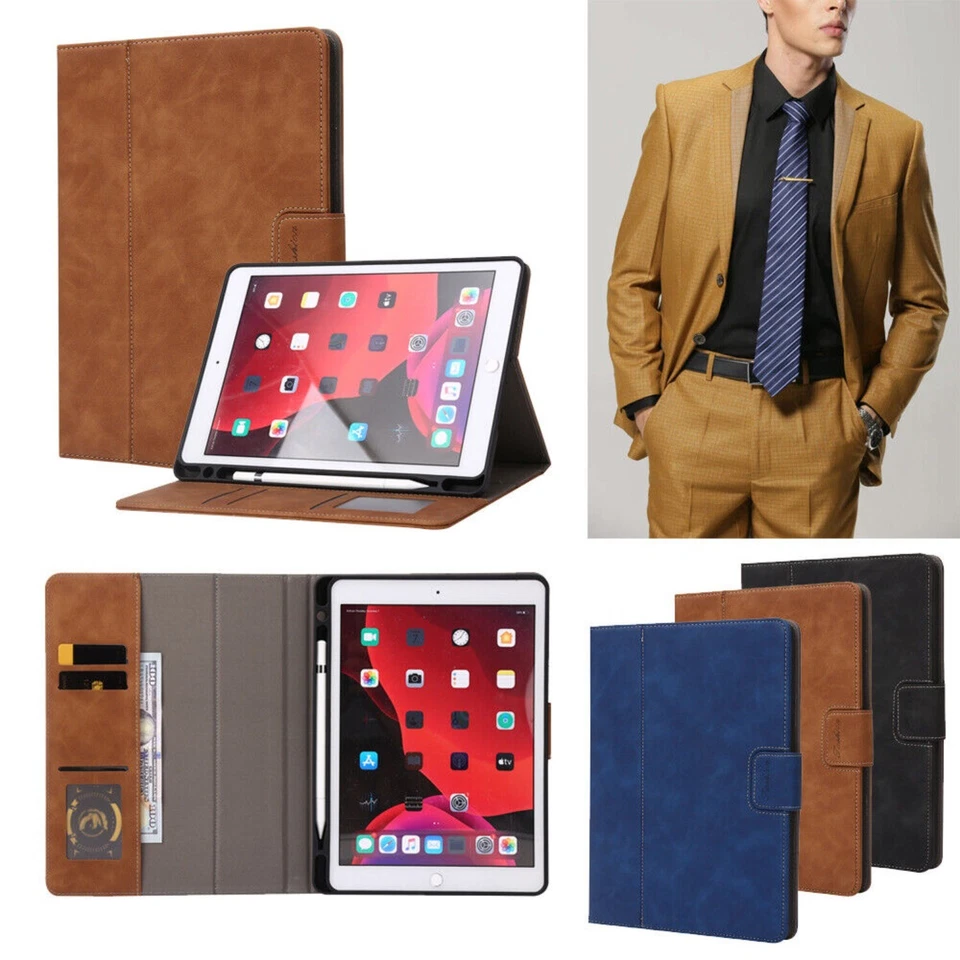 2025 NEW For iPad 10th Gen 10.9 & 11th Gen A16 PU Leather Flip Wallet Stand Case - Image 1 of 4