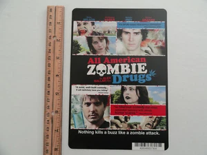 TODAS LAS DROGAS ZOMBIE AMERICANAS - TARJETA DE RESPALDO DE VIDEO DE GRAN ÉXITO 5.5"X8" - SIN PELÍCULA - Imagen 1 de 3
