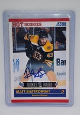 2010-11 Score Rookies & Traded Signatures Matt Bartkowski #654 Rookie Auto RC