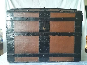 Holztruhe Truhe Motorhaube Truhe 70 x 55 (h) cm 14 kg Vintage - Bild 1 von 13