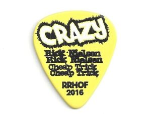 Cheap Trick 2016 Rick Nielsen Guitar Pick Rrhof Yellow Zoom Bang Crazy Hello