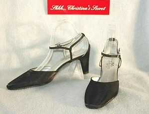 PM COLLECTION by 925 NEW Black Soft Shimmer Dressy Heels Shoes Sz 10M *NEW* - Picture 1 of 6