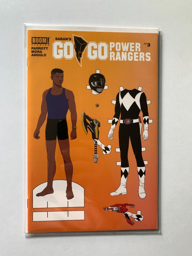 Go Go Power Rangers #3 NM Boom! Studios 2017 Mok Unlockable Paper Doll ...