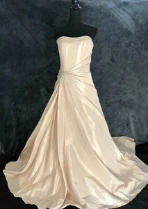 BRIDAL GOWN, BERKETEX WEDDING DRESS, CHAMPAGNE ,SIZE 10- 12, CONDITION NEW £1470 - Picture 1 of 4