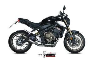 MIVV FULL SYSTEM EXHAUST FOR HONDA CB 650 R 2019 > MK3 CARBON - Picture 1 of 3