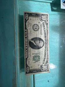 1928 A Ten Dollar Federal Reserve Note Currency Bill - Picture 1 of 6