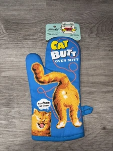 Cat Butt Oven Mitt Super-Insulated 100% Cotton By Blue Q Helps Handle Hot Stuff - Picture 1 of 7