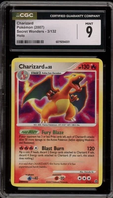 Pokemon Charizard Secret Wonders Holo Rare #3 CGC 9 Mint - Image 1 of 2