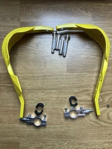 MX Enduro Handprotektoren rot verstärkter Schutz 7/8’’ 22mm UK Lager gelb - Bild 1 von 9