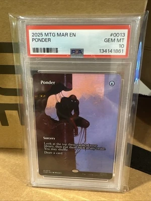 MTG - Marvel's Spider Man - Ponder (Borderless) #0013 - PSA 10 - Image 1 of 2