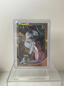 2025 Topps Bowman - Drake Baldwin (RC) rifrattore ghiaccio incrinato oro #’d /50 - Foto 1 di 4