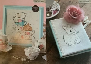 Cross Stitch Chart - Teacup Bunnies - Picture 1 of 4