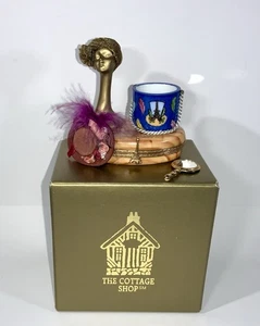 Limoges France Rare Paris Milliner Display Trinket Box with Mannequin Hat Mirror - Picture 1 of 8