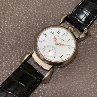 Patek Philippe Pocket Watch Movement Late 1800s Skeleton Back Wristwatch Vintage - Image 1 of 4