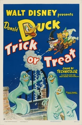 TRICK OR Treat (1952) o pôster perfeito do filme Halloween - 27"x41" uma folha! - Imagem 1 de 4