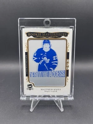 2023-24 UD The Cup Rookie Masterpieces Placa de Impresión Cian Matthew Knies 1/1 Foto 1 de 2