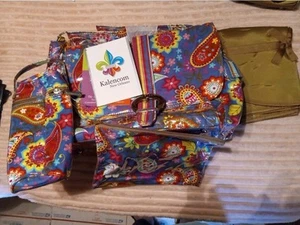 Kalencom Silver Spoon Collection - Water Resistant Diaper Bag And Accessories - Picture 1 of 11