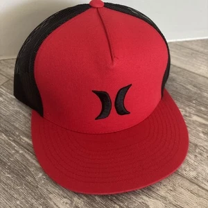 Brandneu Hurley Flat Bill SnapBack Mütze seltene rote & schwarze Farbe - Bild 1 von 8