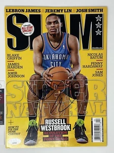 Russell Westbrook Firmado Revista NBA Slam OKC Thunder Autógrafo JSA Certificado de Autenticidad - Imagen 1 de 4