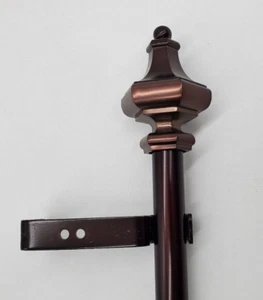 Hexagon Adjustable 1" Curtain Rod - Sienna Bronze - Picture 1 of 2