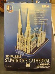 3D Saint Patrick's Cathedral Unopened 117 Pieces - Picture 1 of 3