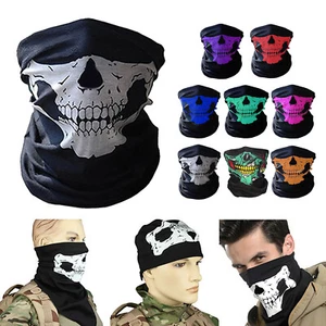 Variety Skeleton Head Scarf Riding Warm Wai Bo Skiing Halloween Props Multi - Picture 1 of 39