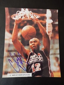 Clarence Weatherspoon Autografiado 8" X 10" Fotografía - Imagen 1 de 2